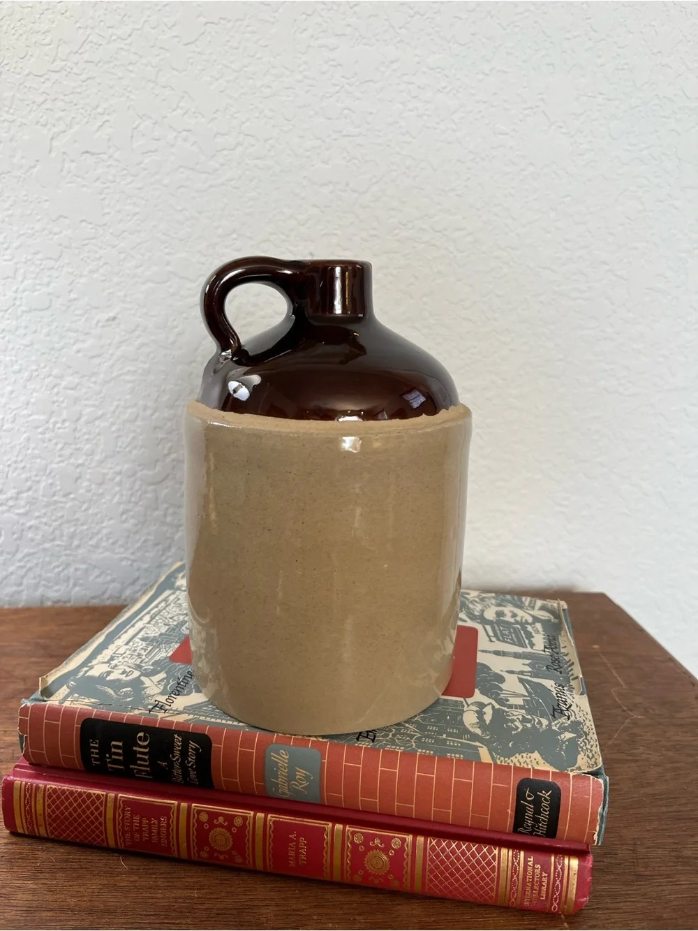 Vintage stoneware brown jug